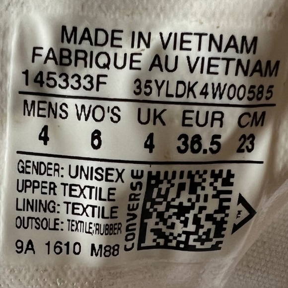 Converse Chuck Taylor Double Tongue OX Navy Blue and Burgundy Mens 4, Womens 6 - Picture 15 of 16